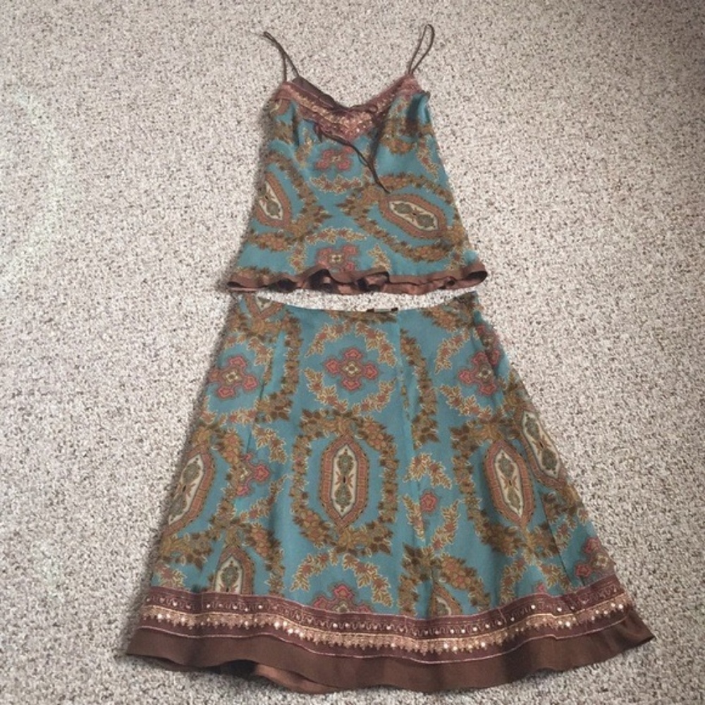 Ticci Tonetto - Exquisite sequined top/skirt set